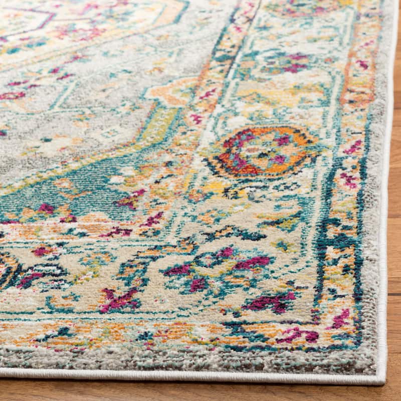 SAFAVIEH Savannah Basmah Boho Oriental Polyester Medallion Rug