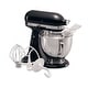 preview thumbnail 29 of 50, KitchenAid Refurbished Artisan® Series 5 Quart Tilt-Head Stand Mixer, RRK150 Onyx Black