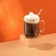 preview thumbnail 3 of 8, JoyJolt Diner Glass Coffee Mug with Handle - 16 oz