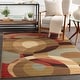preview thumbnail 1 of 6, Woven Coen Geometric Circles Plush Area Rug 10' x 13' - Multi