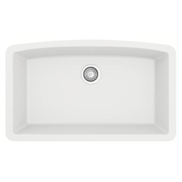slide 2 of 52, Karran Undermount Quartz Double Bowl Kitchen Sink White
