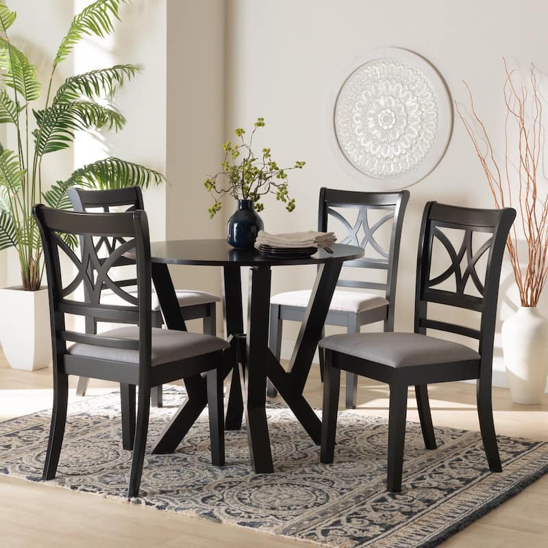 Mari Modern Wood 5-Piece Dining Set