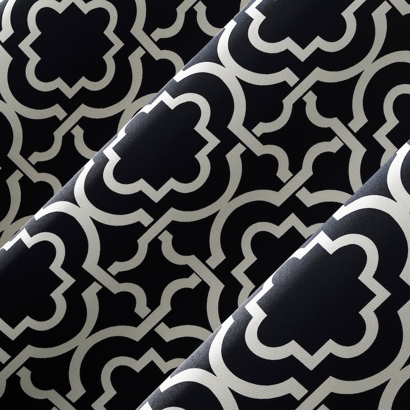 Sun Zero Barnett Trellis Blackout Grommet Curtain Panel, Single Panel