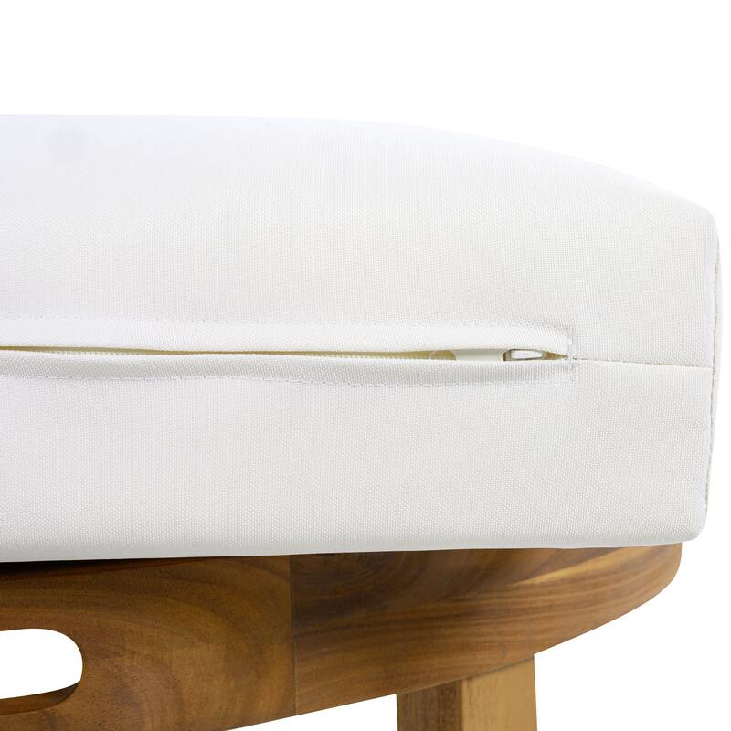 Christopher Knight Home - Outdoor Acacia Wood & PE Wicker Club Chair with Detachable Cushion