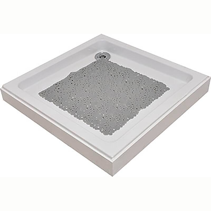Bubbles Non-Slip Square Shower Mat 20 L X 20 W