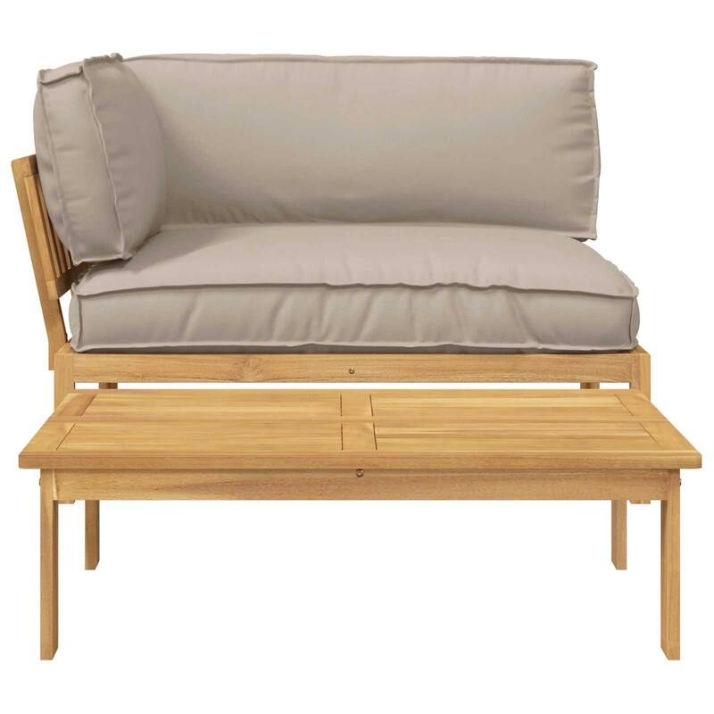 vidaXL Sofa Set in Solid Acacia Wood