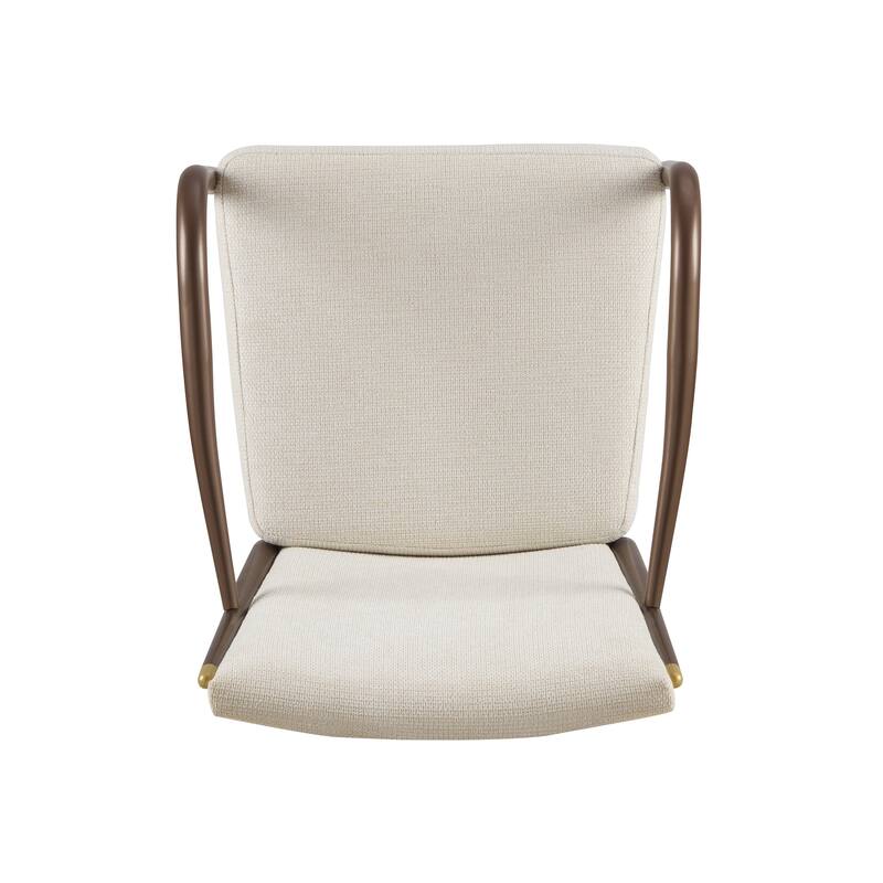 Christopher Knight Home - Modern Upholstered Metal Base Dining Armchair with Solid Back (Set of 2)