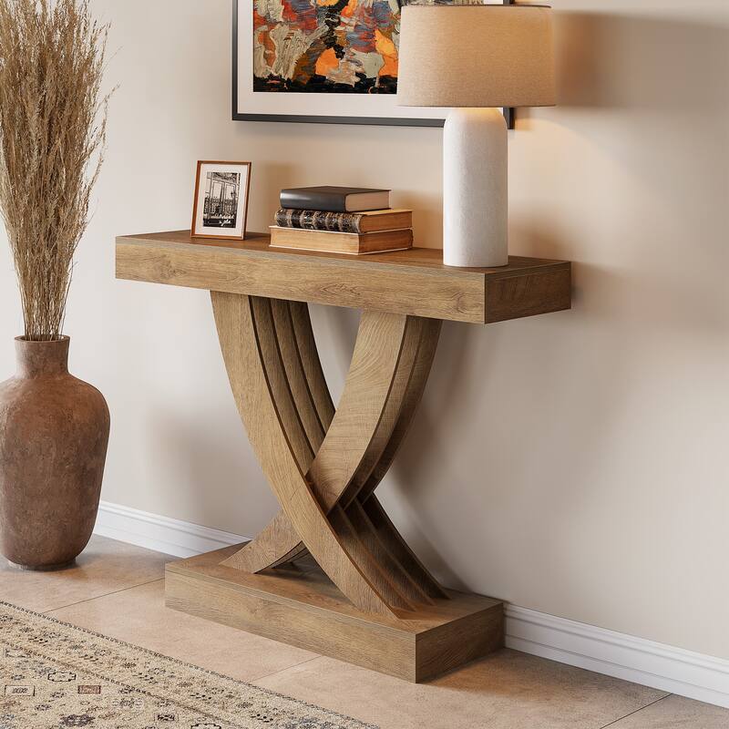 43.3 Inch Small Entryway Console Table - 11.81" D x 43.31" W x 33.46" H