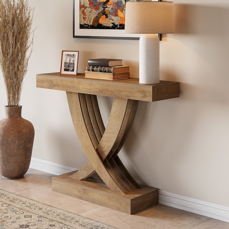 43.3-inch Small Narrow Console Table for Entryway Living Room