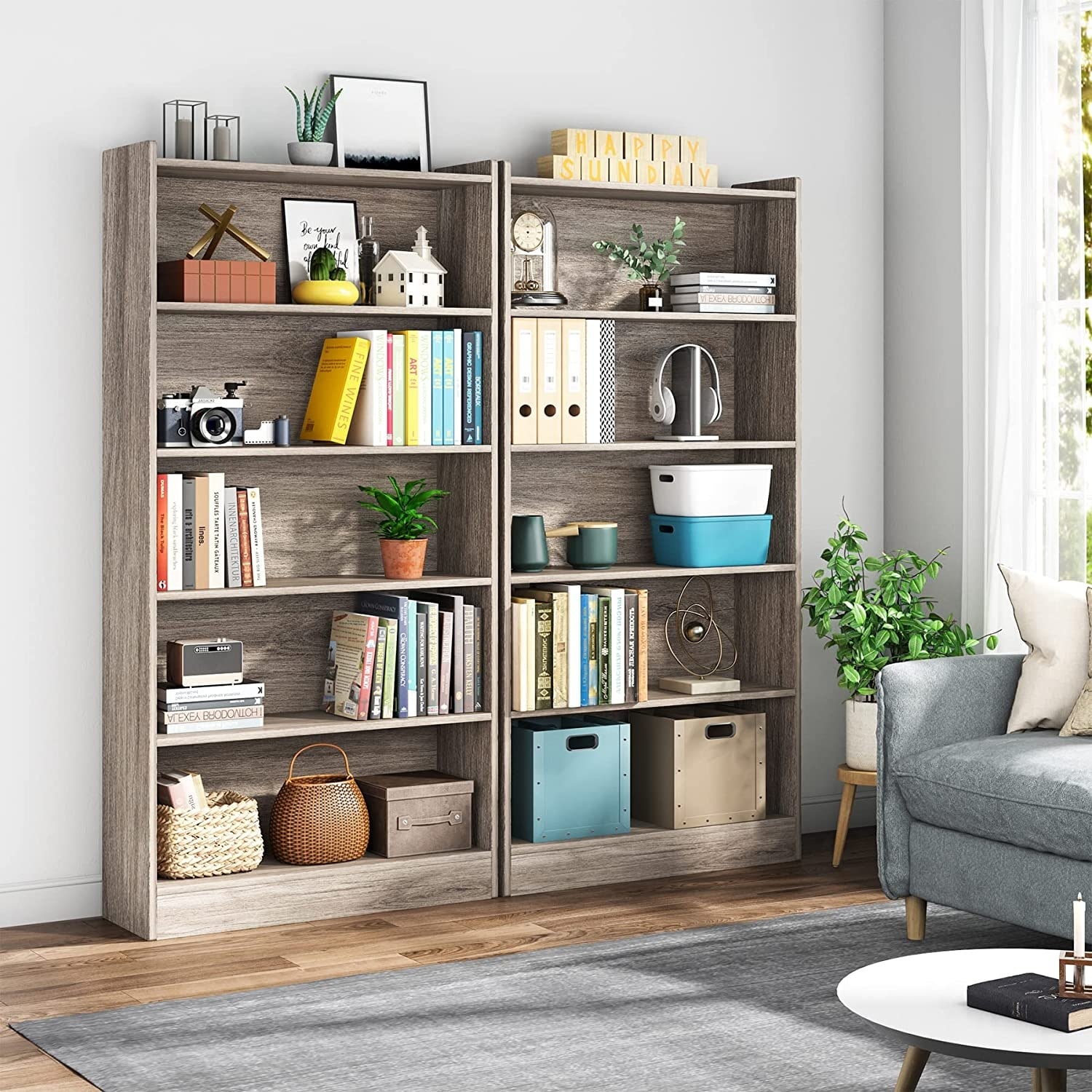 White bookcase hot sale 72 inches tall