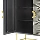 preview thumbnail 6 of 4, A&B Home Modern Elegance Black Sunray 2 Door Bar Cabinet