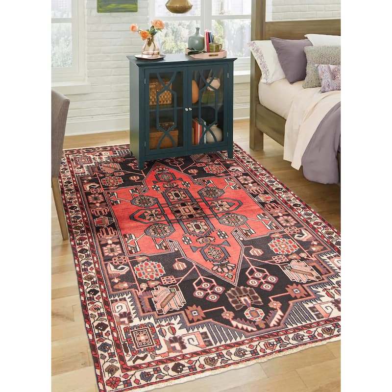 ECARPETGALLERY Hand-knotted Anadol Red Wool Rug - 5'2 x 6'8