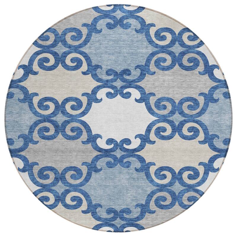 HomeRoots Trellis Transitional Rectangle Outdoor Rug