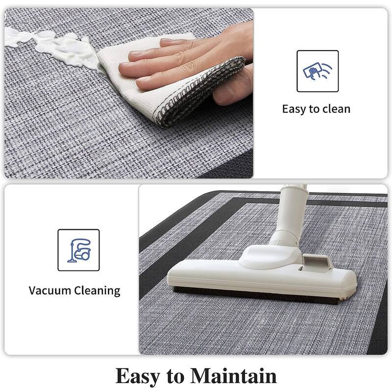 2 PCS Kitchen Mat Cushioned Anti-Fatigue Non-Skid Waterproof Rugs - 17.3x47