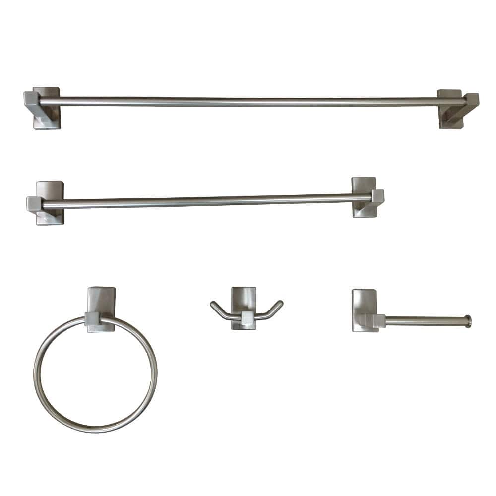Kingston Brass Continental 5 Piece Bathroom Package with 18" and 24"
