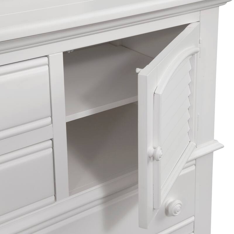 Beachcrest Eggshell White Wood Dresser