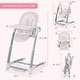 preview thumbnail 12 of 21, Babyjoy 3-in-1 Baby Swing & High Chair with 8 Adjustable Heights &