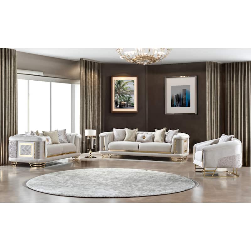 Renillo Modern Upholstered 98'' Velvet Pillow Back