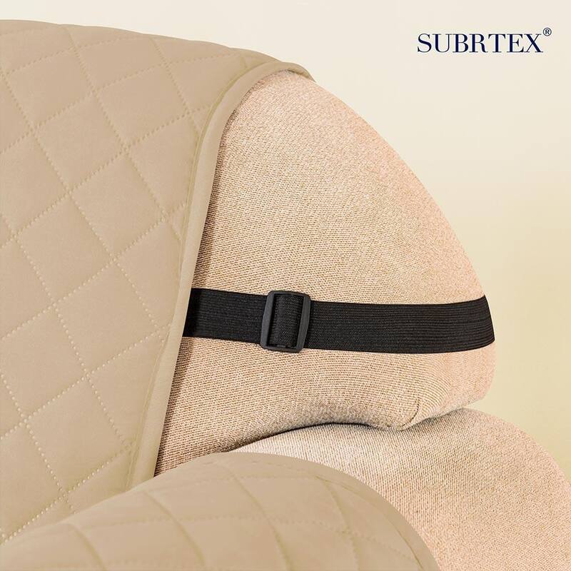 Subrtex Reversible Sofa Slipcover with Elastic Straps Furniture Protector for Pet