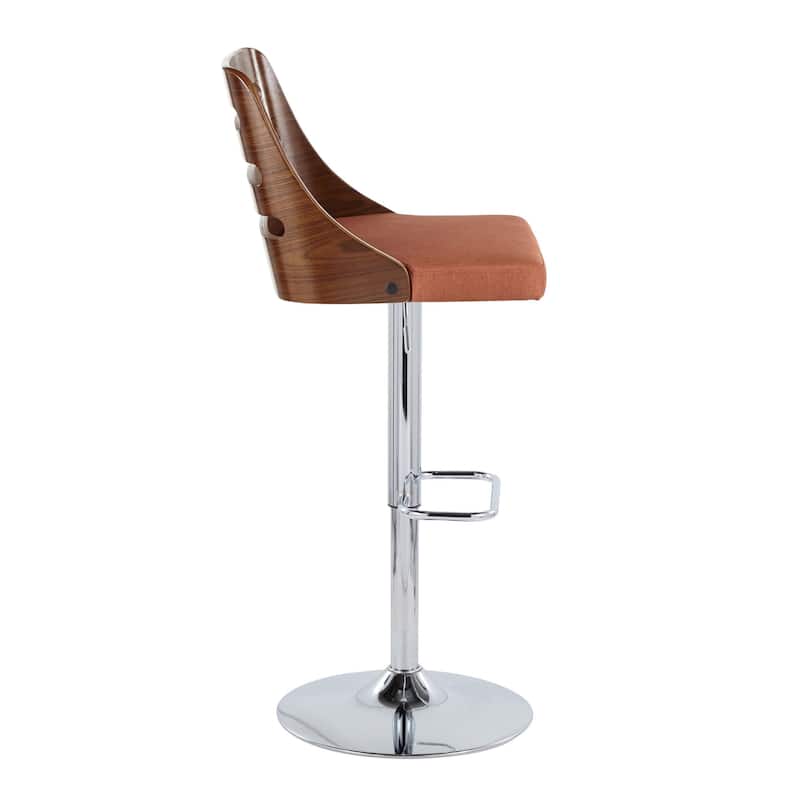 Carson Carrington Oglala Adjustable Bar Stool with Rounded Rectangle Footrest (Set of 2)