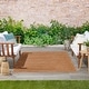 preview thumbnail 72 of 181, Nourison Essentials Solid Contemporary Indoor/Outdoor Area Rug 6' x 9' - Rust