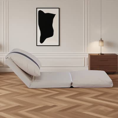 Adjustable Floor Sofa Bed for Adults & Pets - 6-Position Foldable Design with Corduroy Upholstery