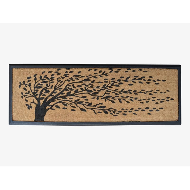 A1HC Natural Rubber and Coir Thick Heavy Duty Non Slip Doormat 18" X 48"
