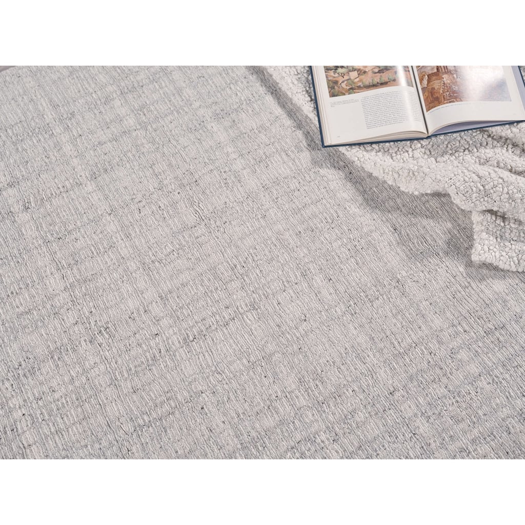 Exquisite Rugs Alpine Handmade Handloomed New Zealand Wool Taupe/Ivory Area Rug