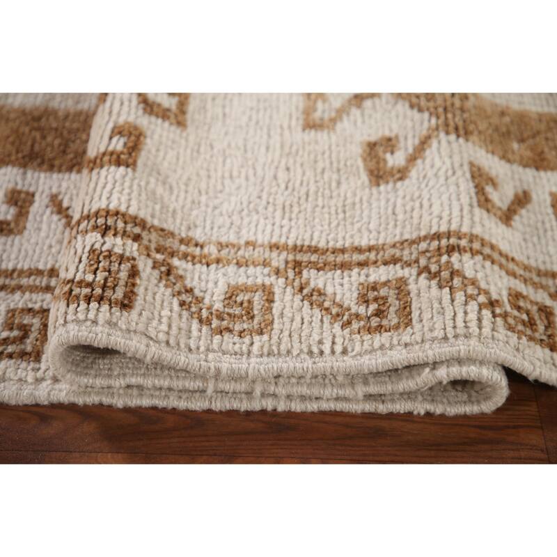 Tribal Anatolian Turkish Runner Rug Handmade Wool Carpet - 3'1"x 11'7"