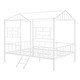 preview thumbnail 4 of 25, Full Size Metal House Bed Frame with Slatted Support