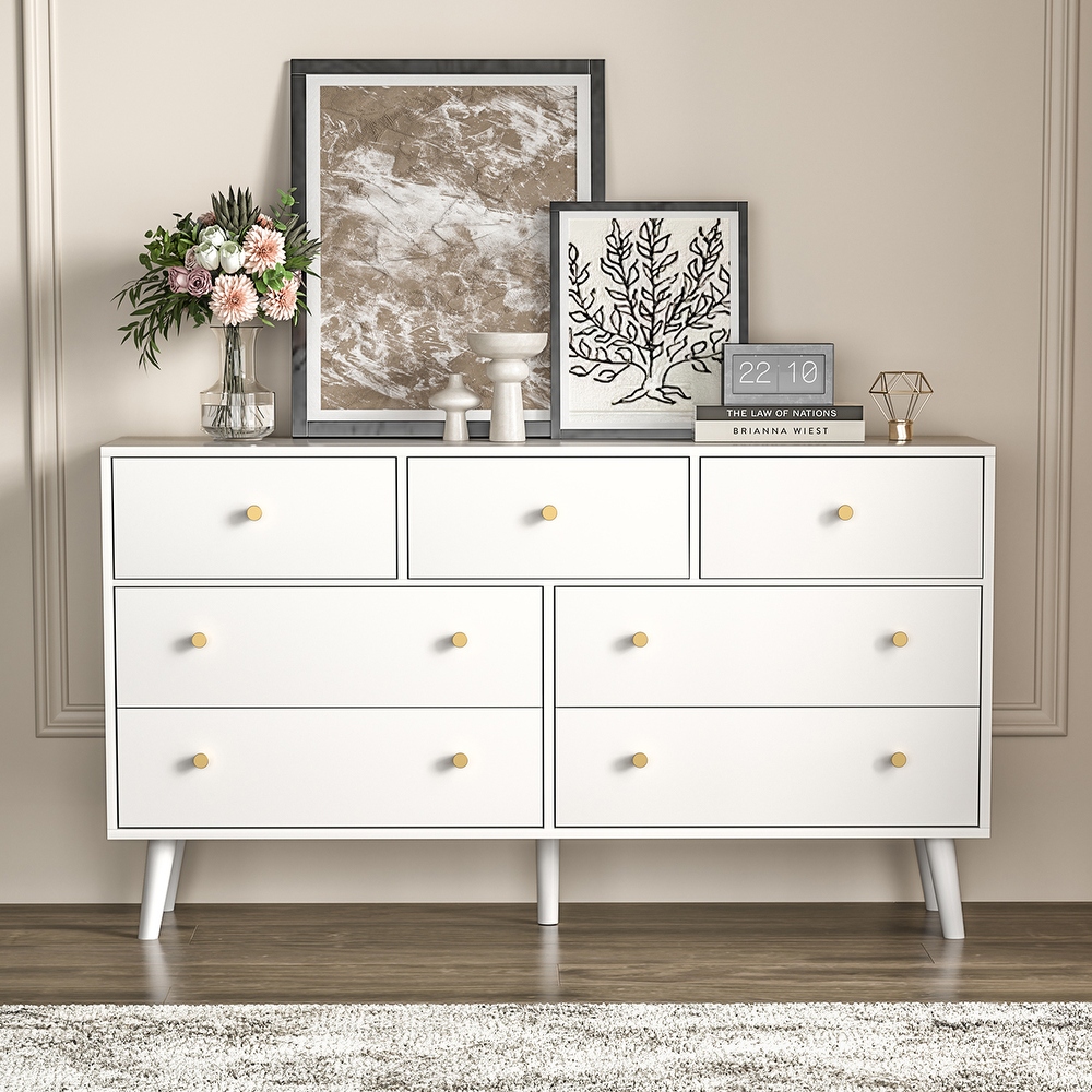 Mid century 7 drawer dresser deals