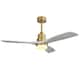 Option Brass with Gray Solid wood Blades