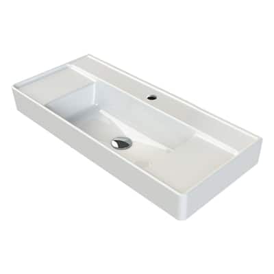 Nameeks CeraStyle 046500-U-One Hole Sharp 33-1/2" Rectangular Ceramic