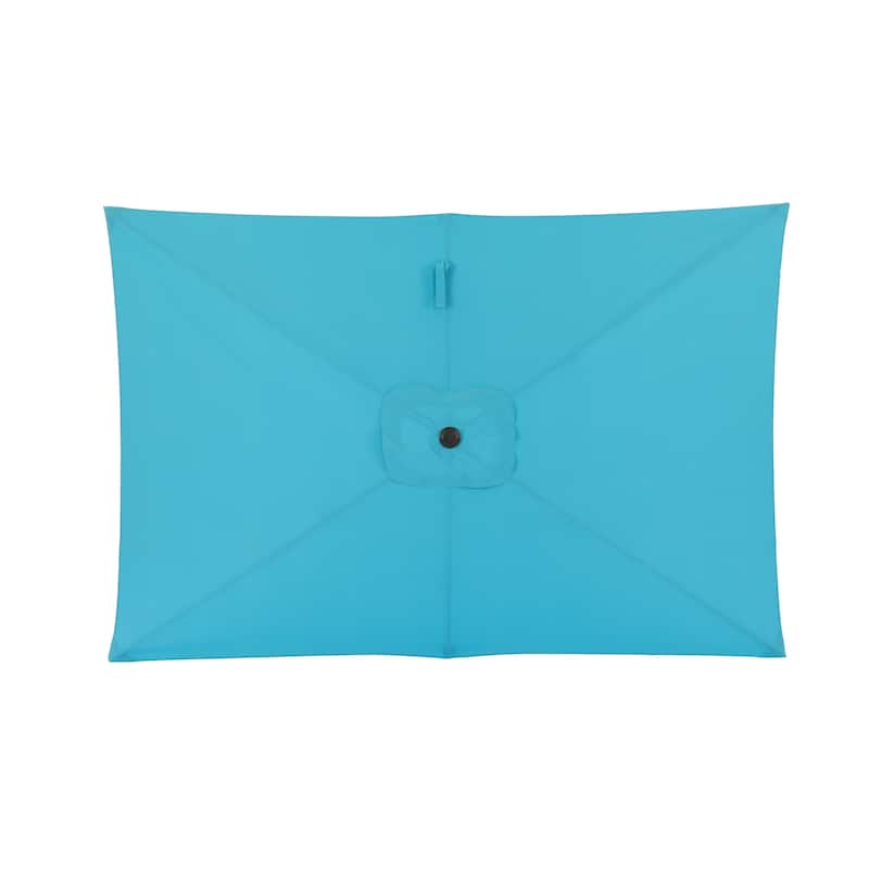 10 ft. Aluminum Rectanglar Market Patio Umbrella without Base