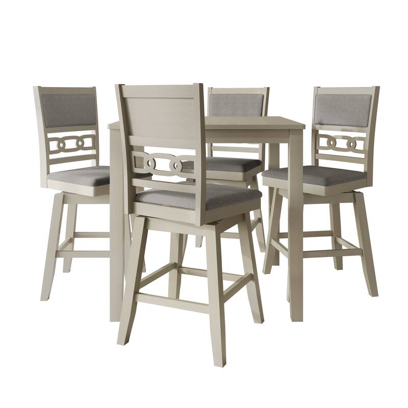 CraftPorch Luxury Swivel Counter Dining Set - Antique Grey
