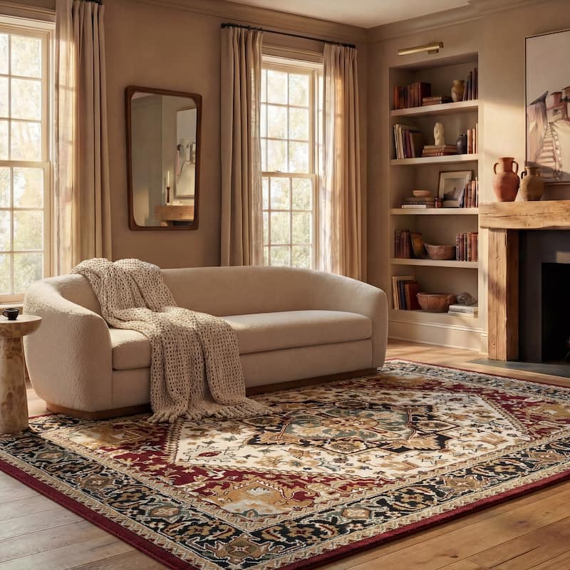SAFAVIEH Handmade Heritage Carrol Traditional Oriental Wool Rug