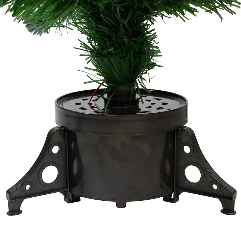 4' Pre-Lit Color Changing Fiber Optic Artificial Christmas Tree with Snowflakes