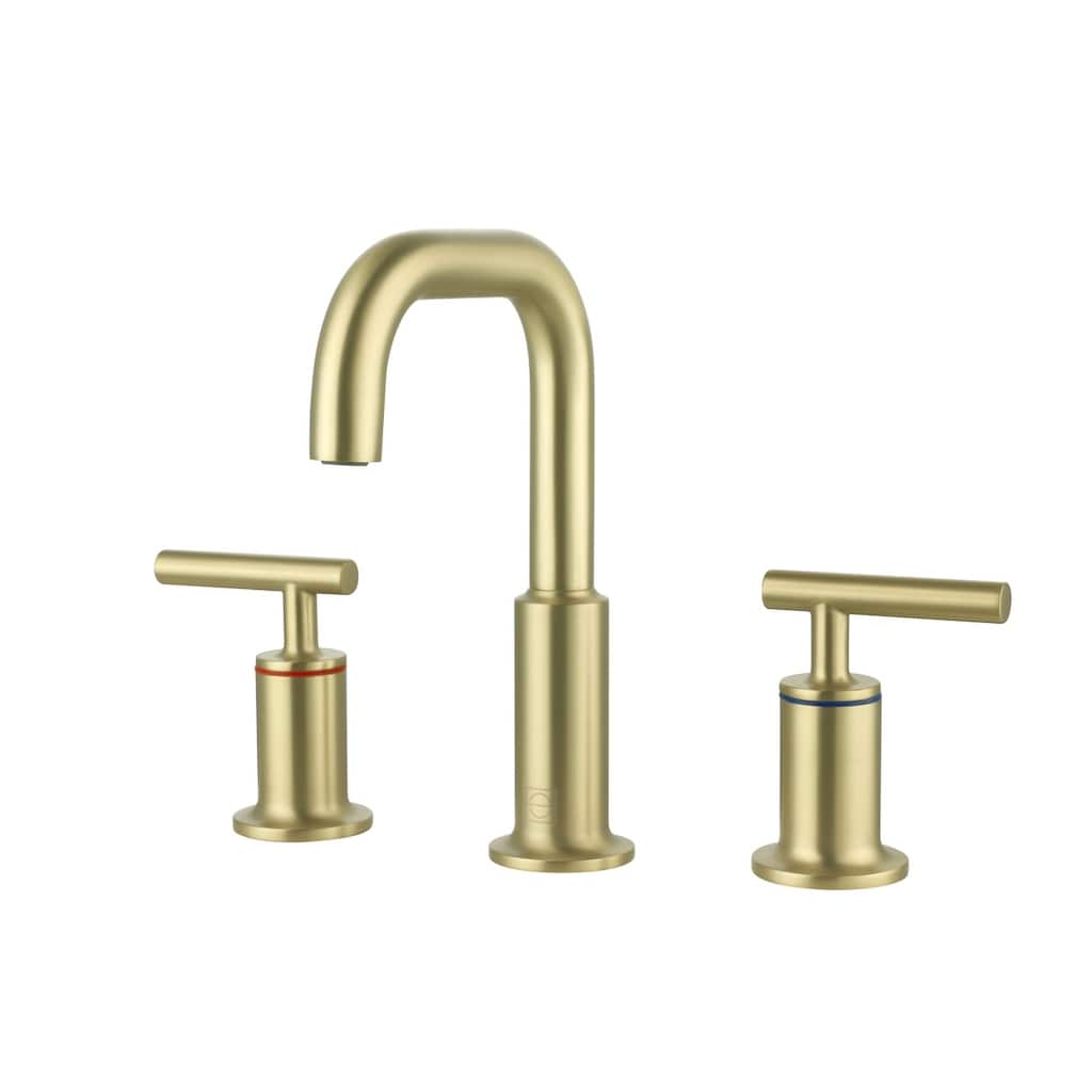 Indigo Home 8 inch Widespread Double Handle Bathroom Faucet
