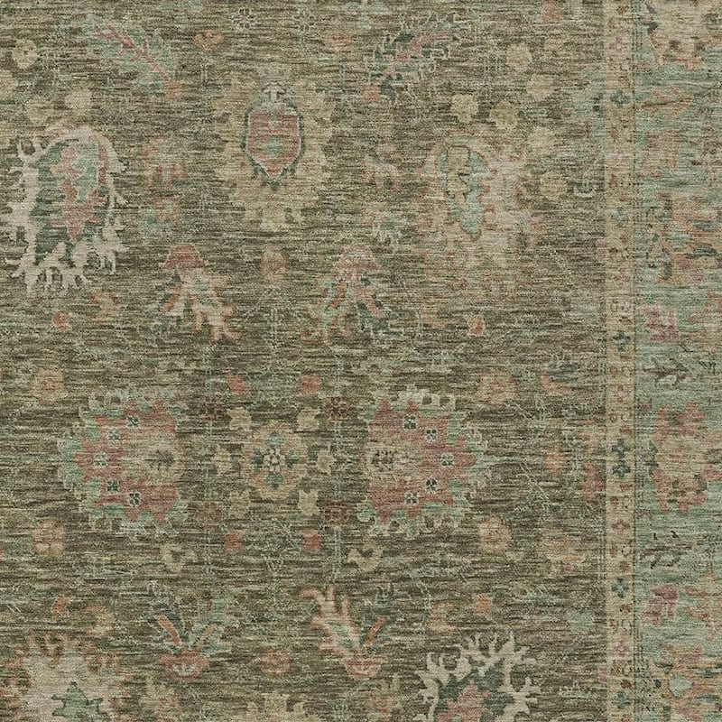 HomeRoots Floral Traditional Rectangle Outdoor Rug