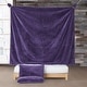 preview thumbnail 4 of 4, Chunky Bunny Some Like It Cold - Coma Inducer® Oversized Comforter Set - Dark Purple