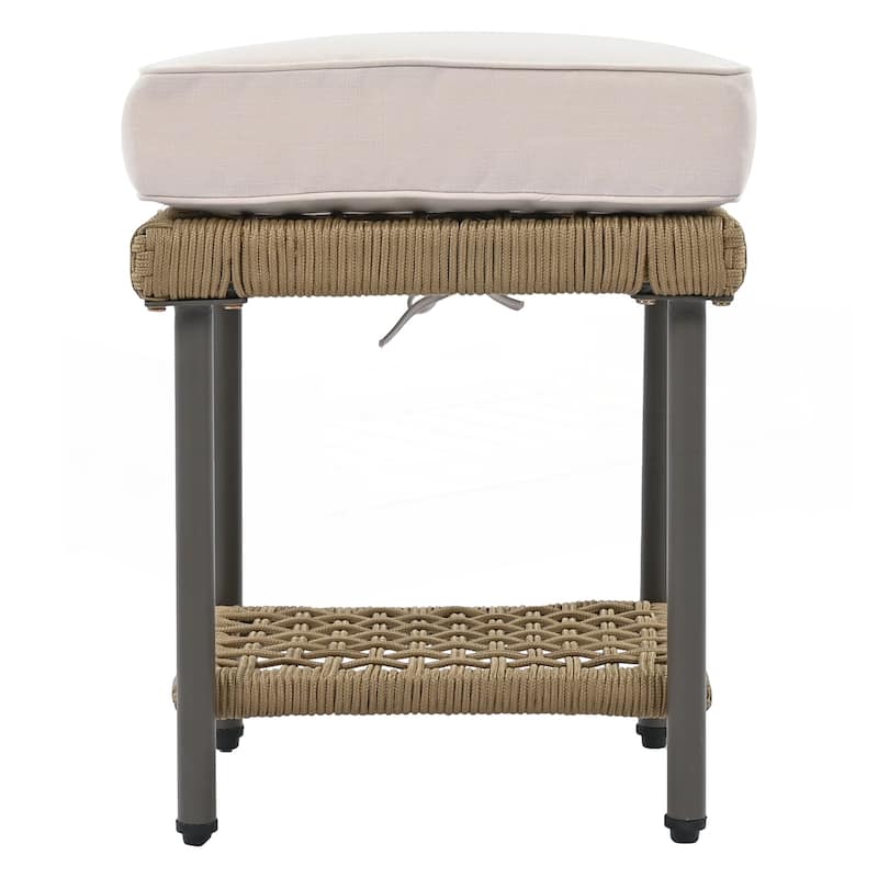 6-Piece Rope Patio Furniture L-Shaped Set