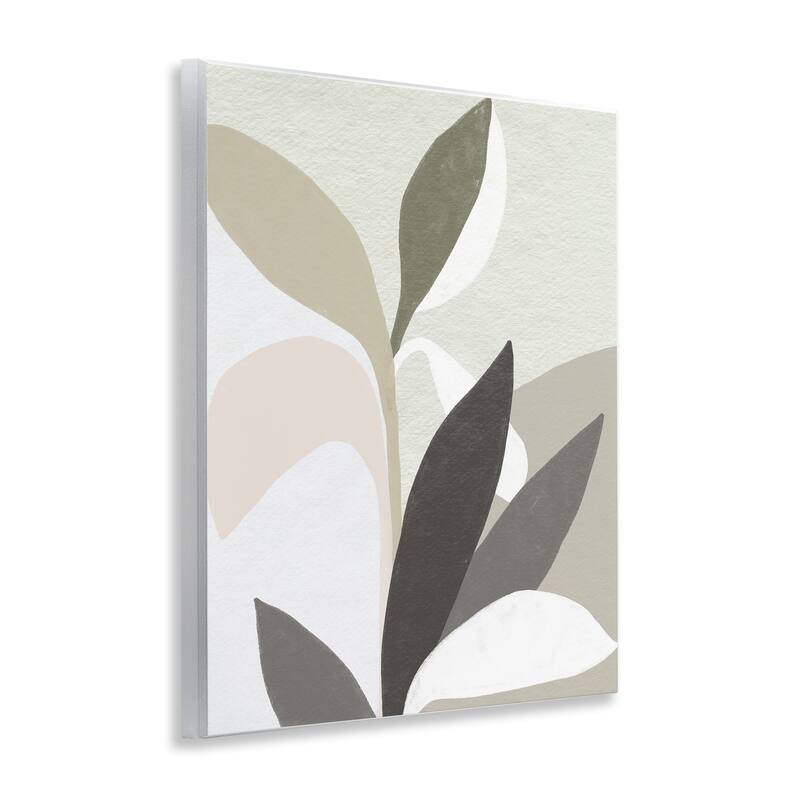 Stupell Organic Soft Leaf Shapes Wall Plaque Art Design By June Erica Vess