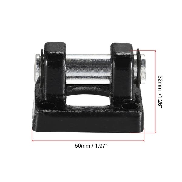 Uxcell Air Cylinder Rod Clevis Mounting Bracket – 4 Bolt Holes, 14mm Pin, Heavy-Duty Pneumatic Part