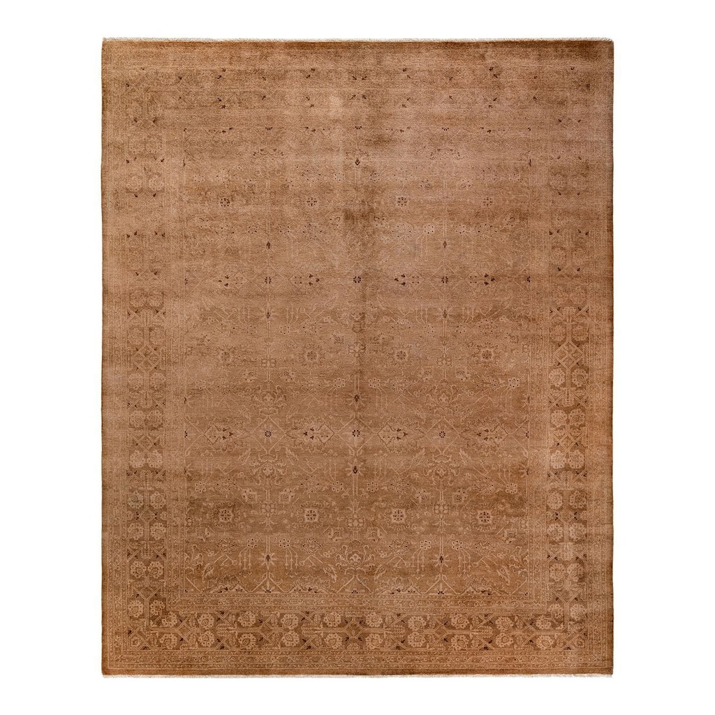 Vibrance, One-of-a-Kind Hand-Knotted Area Rug - Beige, 8' 1" x 10' 0" - 8' 1" x 10' 0"