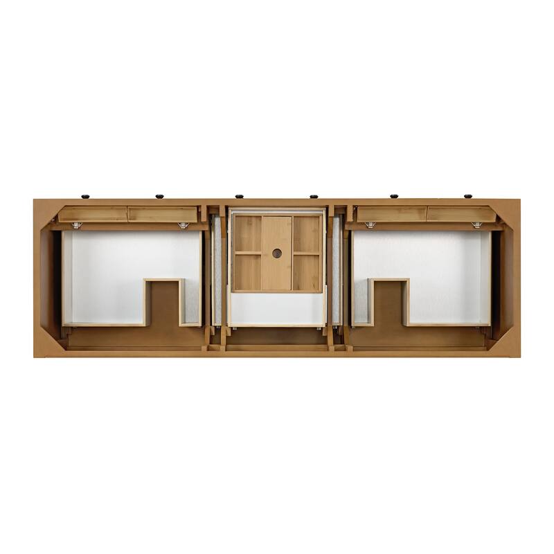 James Martin Vanities 505-V72-3EMR Malibu 72" Free Standing Double