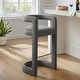 preview thumbnail 1 of 7, Winslow Performance Velvet Bar Stool Storm Gray