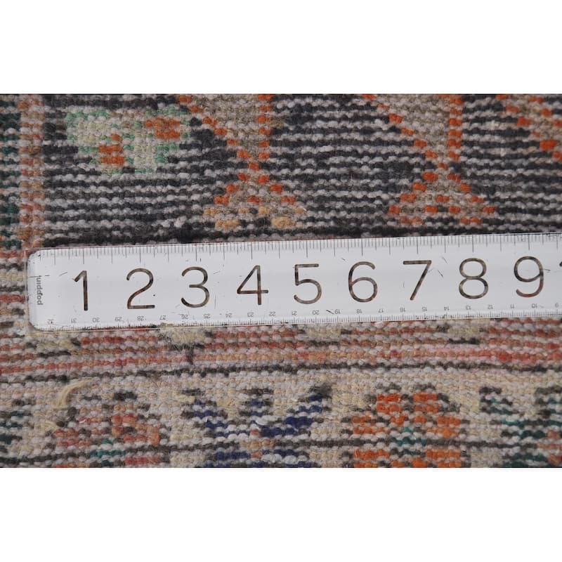 Hamedan Vintage Persian Area Rug Handmade Wool Carpet - 5'0" x 9'9"