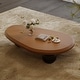 preview thumbnail 2 of 31, 51" Modern Wood Coffee Table with 3 ball legs