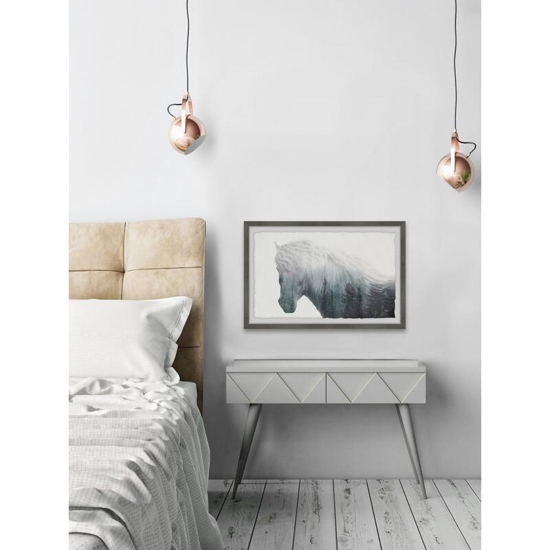 'Dramatic Horse' Framed Painting Print