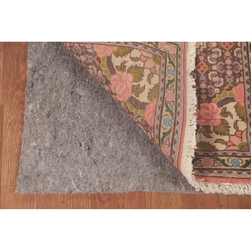 Geometric Bidjar Persian Vintage Runner Rug Handmade Wool Carpet - 2'0"x 9'9"